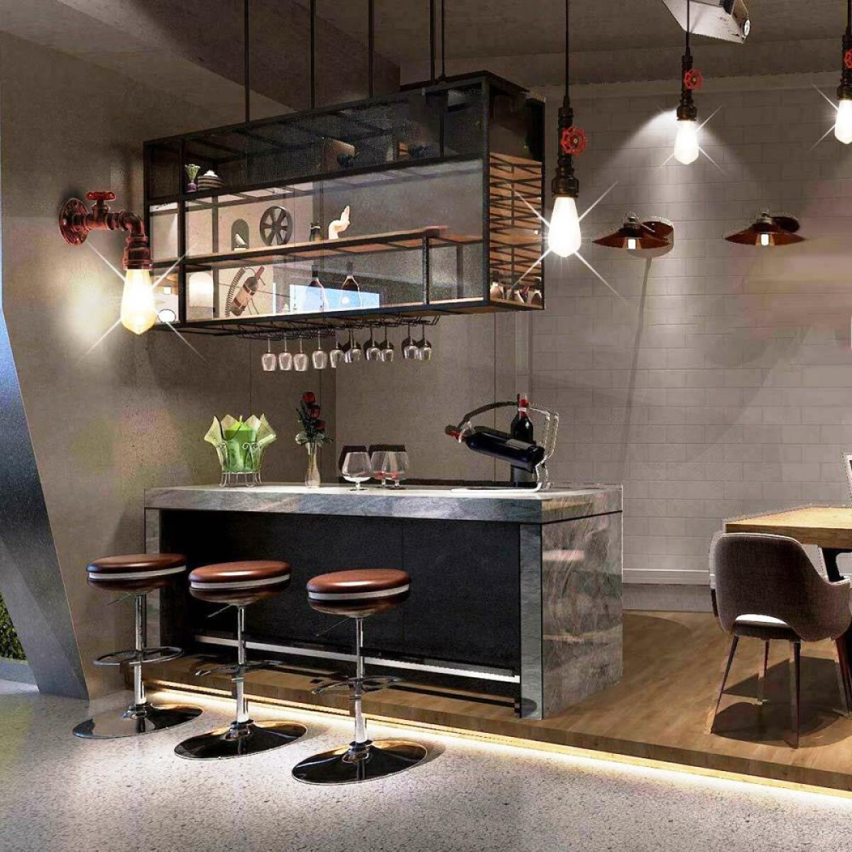 cortex-london-york-rustic-red-water-pipe-wall-light-e27