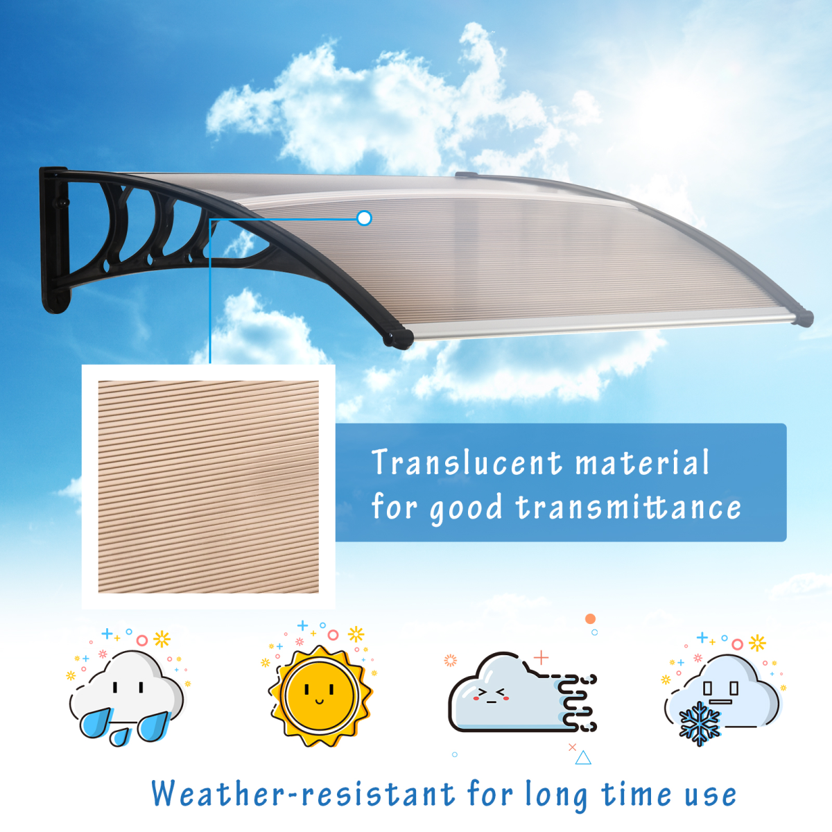 cortex-london-york-brown-polycarbonate-curved-awning-black-bracket