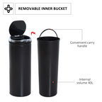 cortex-london-york-50-litre-stainless-steel-sensor-bin-black