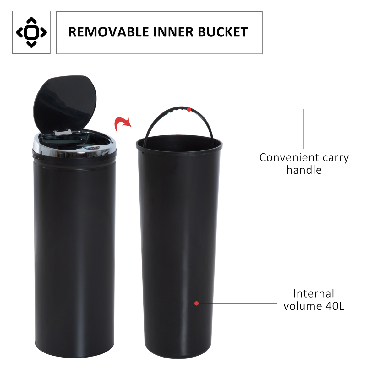 cortex-london-york-50-litre-stainless-steel-sensor-bin-black