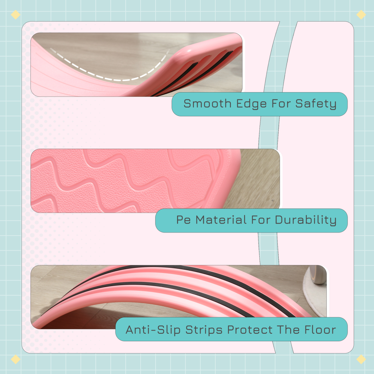 cortex-london-windsor-pink-kids-wobble-balance-board-montessori-toy