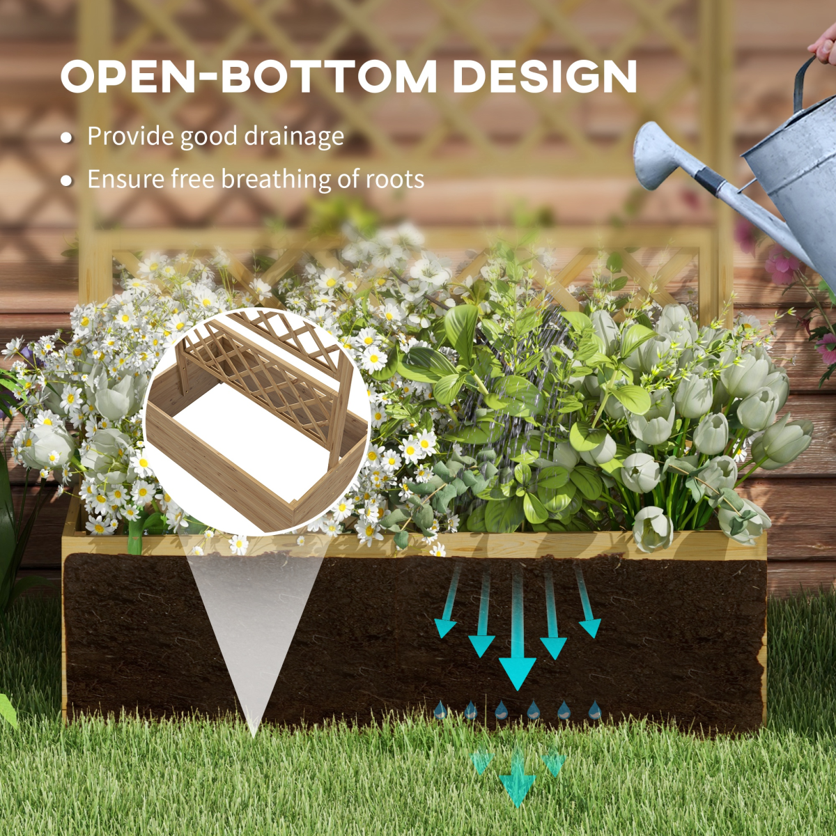 cortex-london-york-fir-wood-trellis-planter-raised-garden-bed-natural-wood-finish