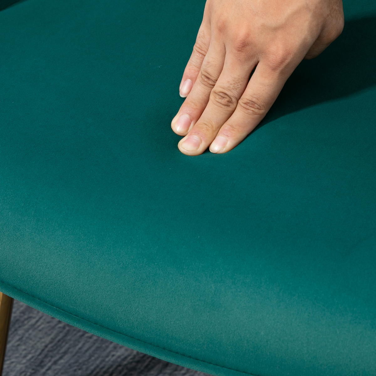cortex-london-kensington-button-tufted-armchair-footstool-dark-green-gold-tone-steel-legs