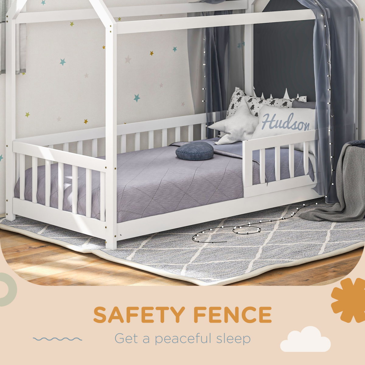 cortex-london-windsor-house-kids-bed-frame-white-pine-wood-safety-fence
