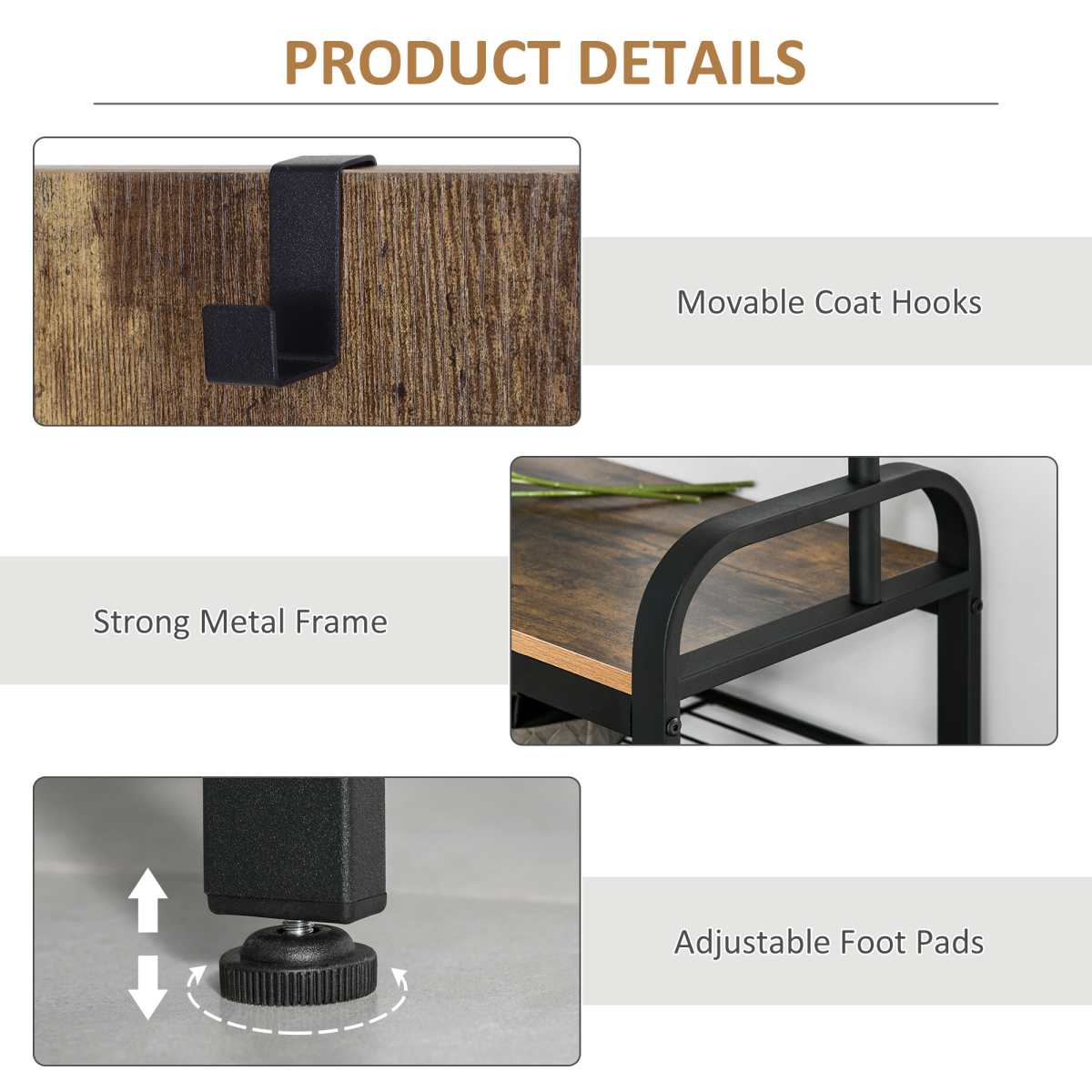 cortex-london-windsor-industrial-coat-rack-stand-8-hooks-mahogany-vintage-style-panels