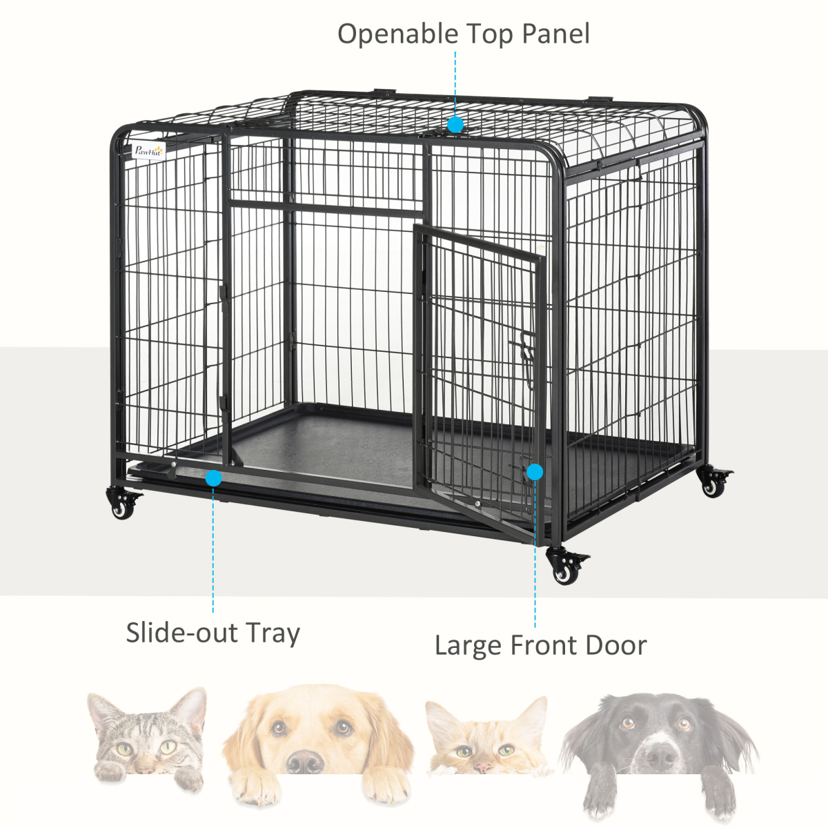 cortex-london-windsor-large-metal-dog-cage-locking-door-wheels
