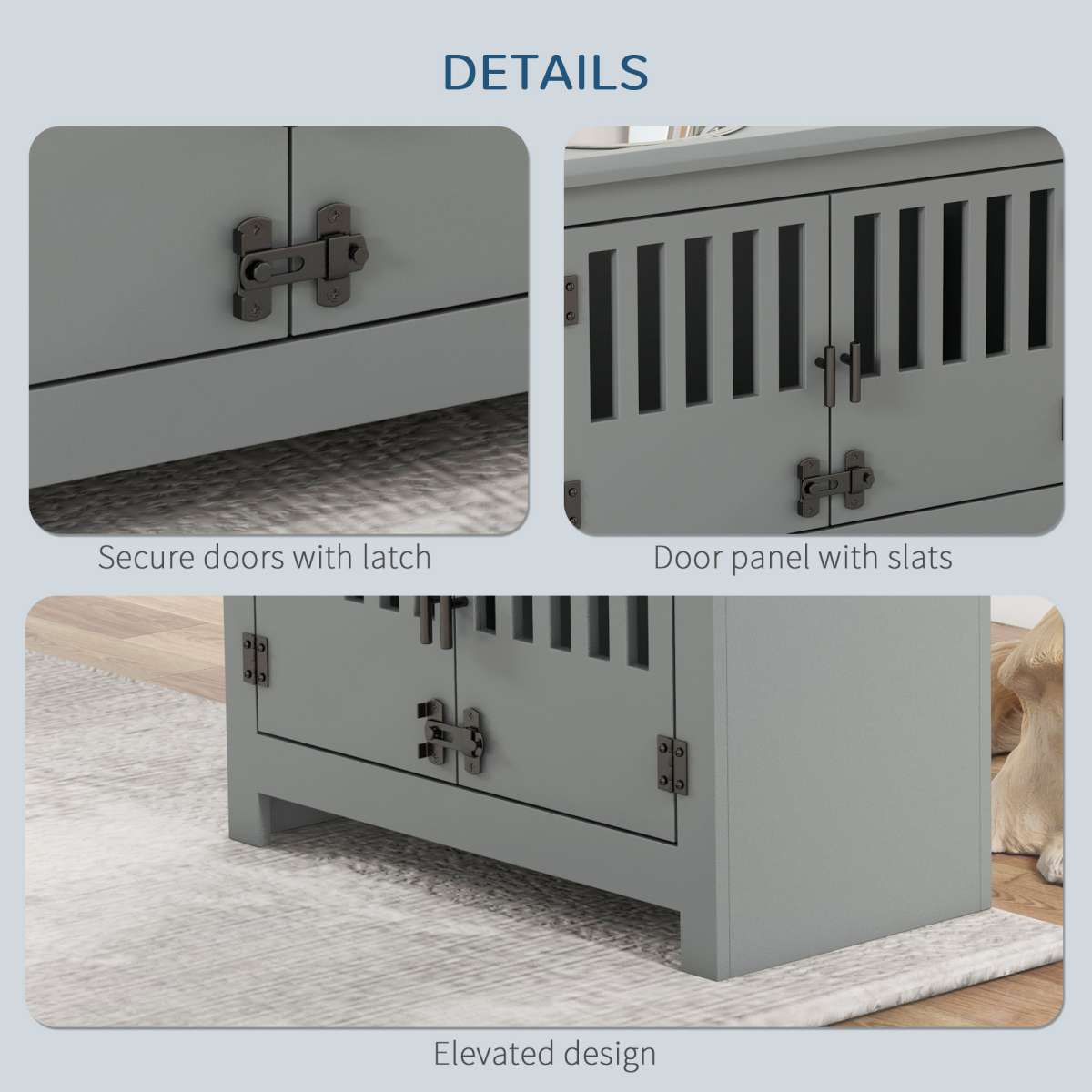 cortex-london-windsor-pawhut-raised-dog-feeding-station-grey