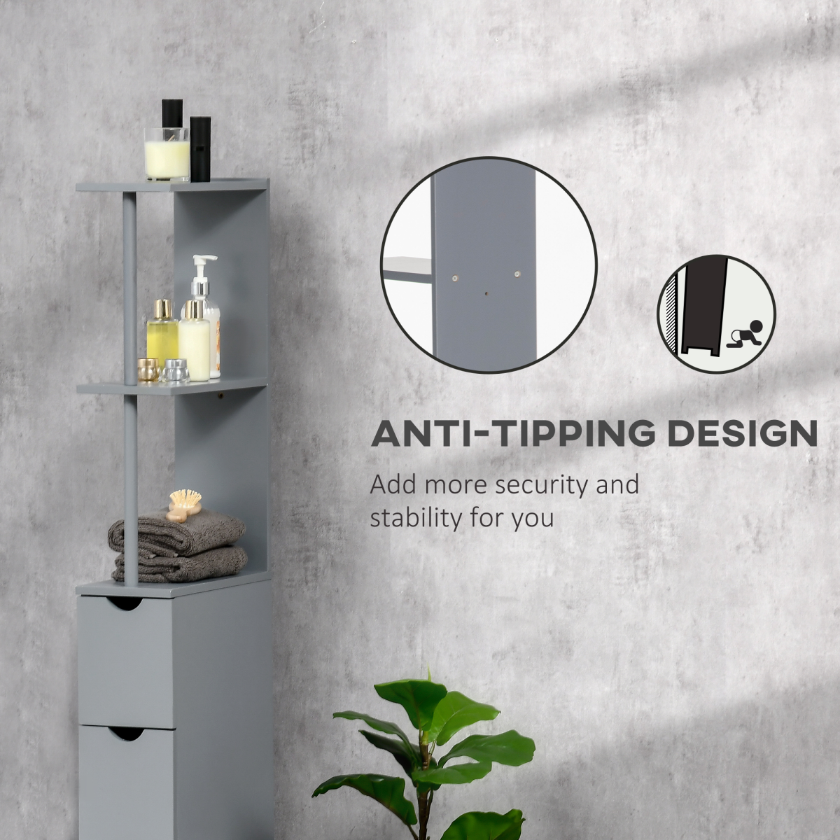 cortex-london-windsor-tall-grey-bathroom-storage-cabinet-two-open-shelves-cupboard-two-drawers