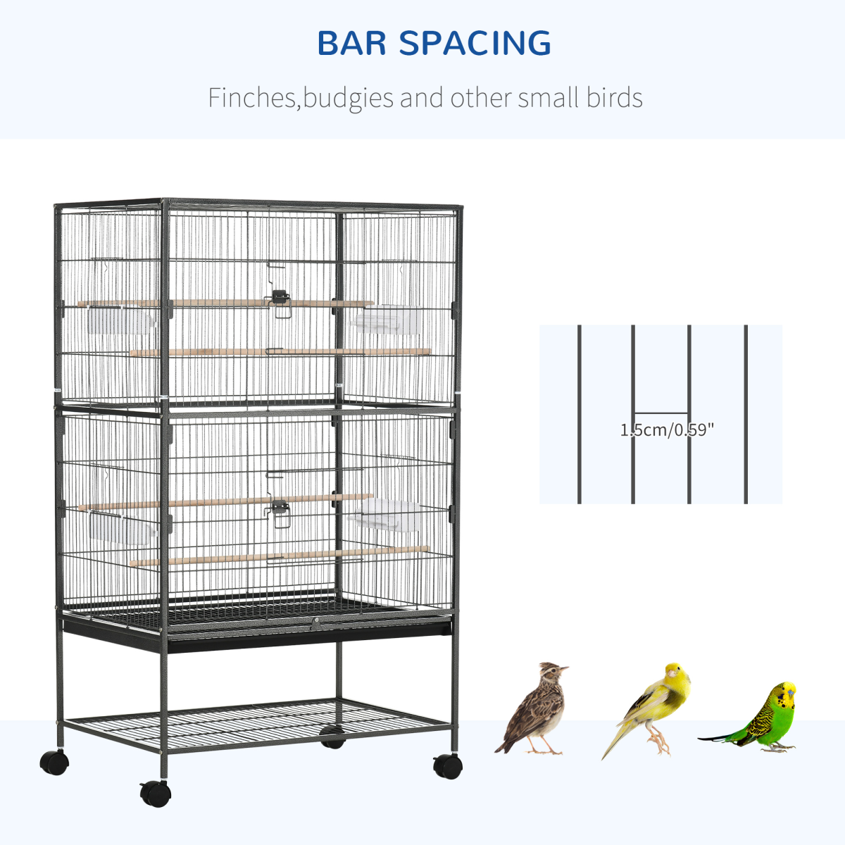 cortex-london-windsor-bird-aviary-cage-rolling-stand-grey
