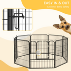 4 Sizes Pet Playpen Dog Rabbit Puppy Cage Folding Run Fence Metal Hutch