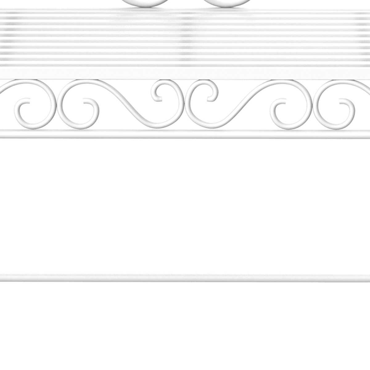 cortex-london-york-white-metal-two-seater-garden-bench-with-backrest
