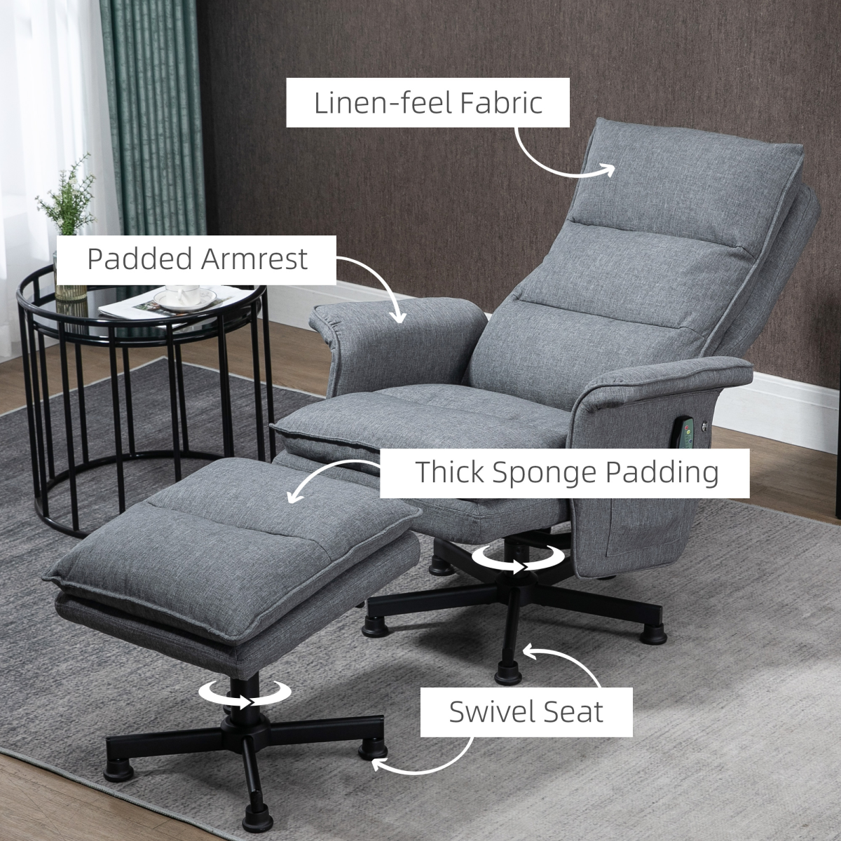 cortex-london-kensington-grey-massage-recliner-chair-footstool