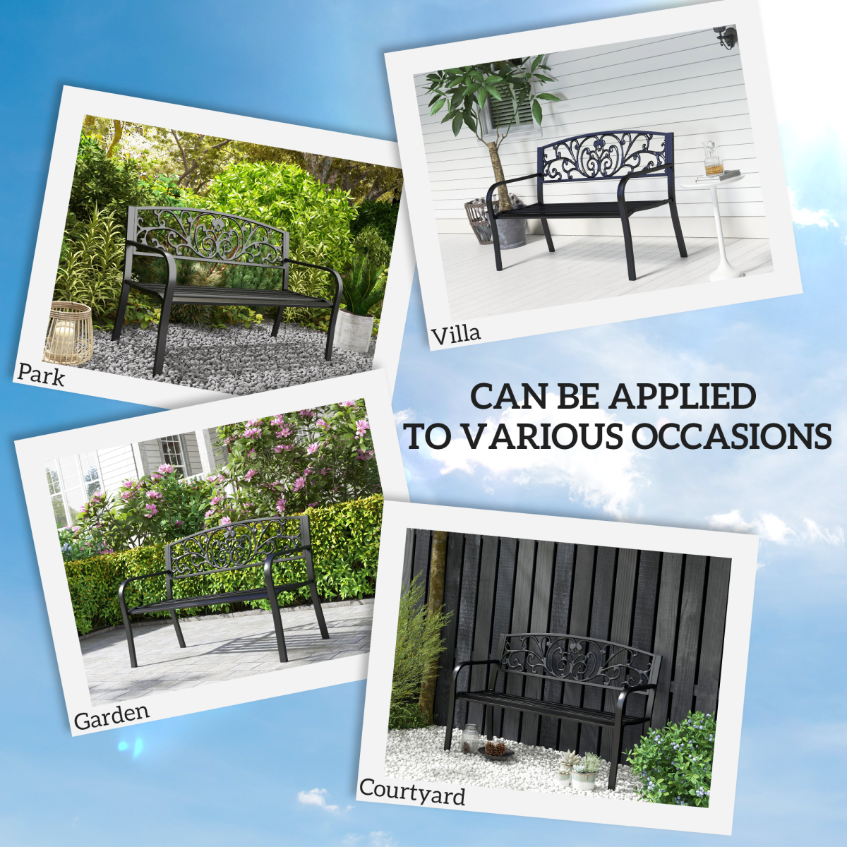 cortex-london-windsor-two-seater-steel-garden-bench-black-floral-backrest