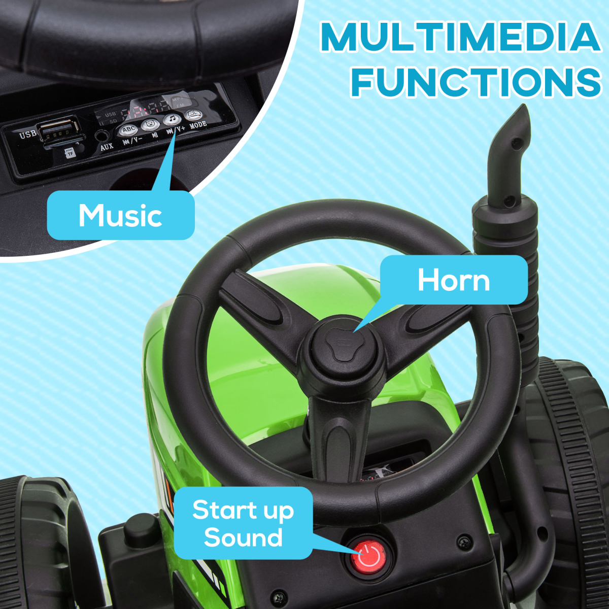 cortex-london-york-green-remote-control-ride-on-tractor-with-detachable-trailer