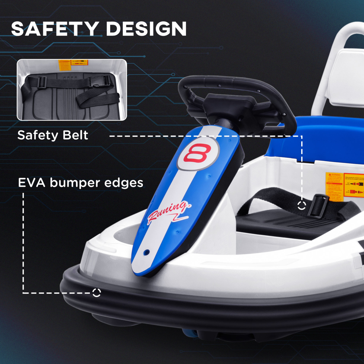 cortex-london-windsor-6v-kids-bumper-car-360-degree-waltzer-white