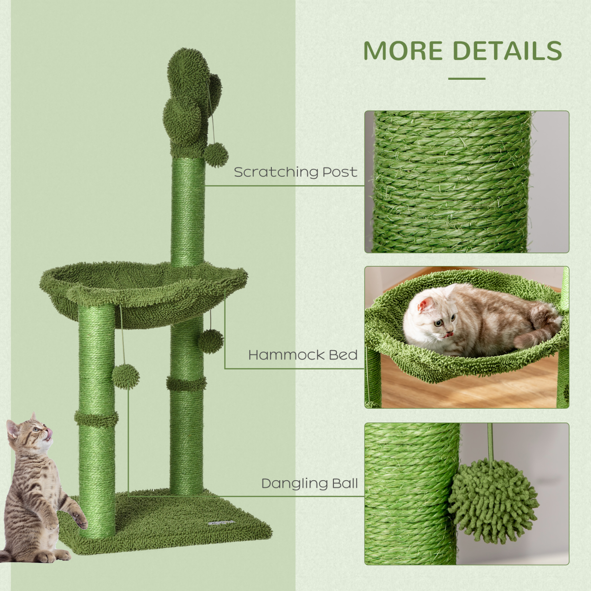 cortex-london-kew-green-cactus-cat-tree-hammock-sisal-scratching-posts