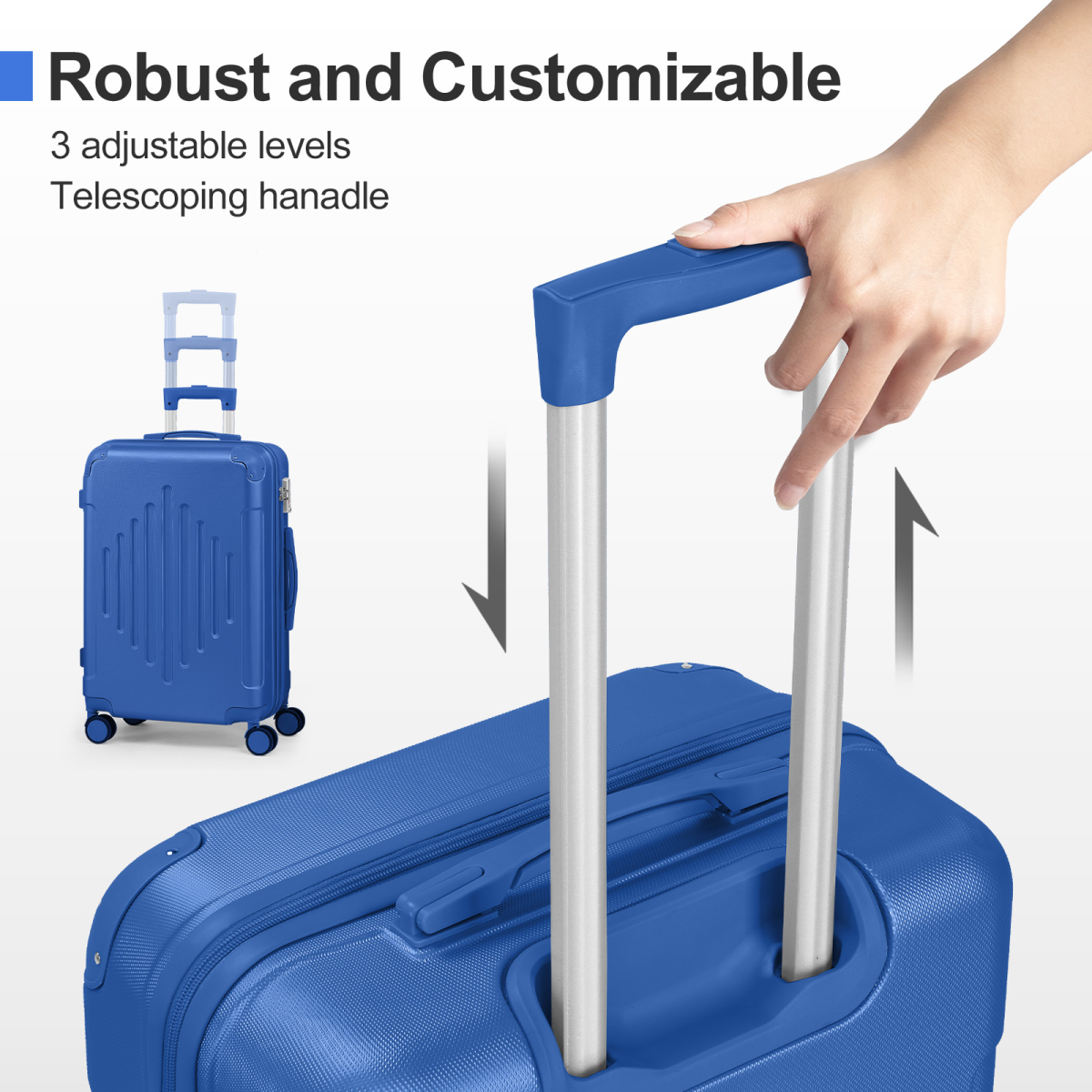cortex-london-windsor-20-inch-navy-blue-abs-hard-shell-suitcase-diamond-pattern