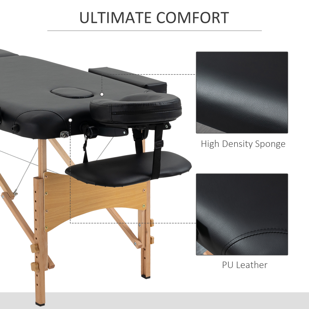 cortex-london-york-two-section-portable-massage-table-black