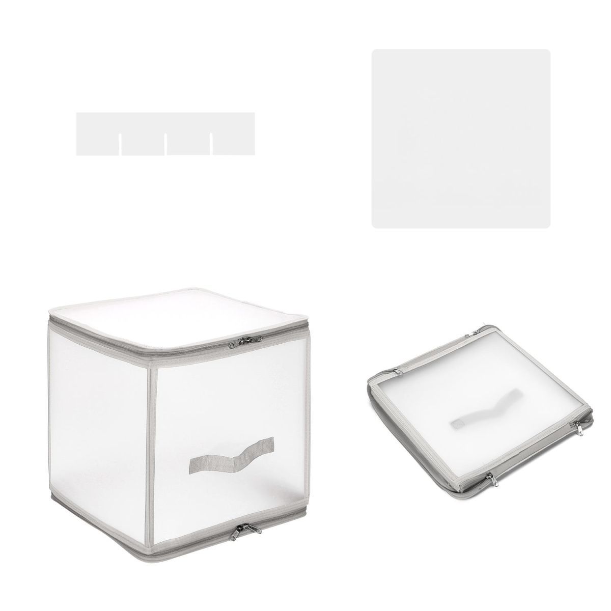 VINSANI GREY XMAS 64 BAUBLE DECORATIONS BOX 0000503