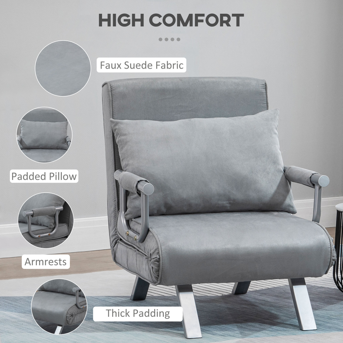 cortex-london-windsor-foldable-sofa-bed-armchair-light-grey-suedette