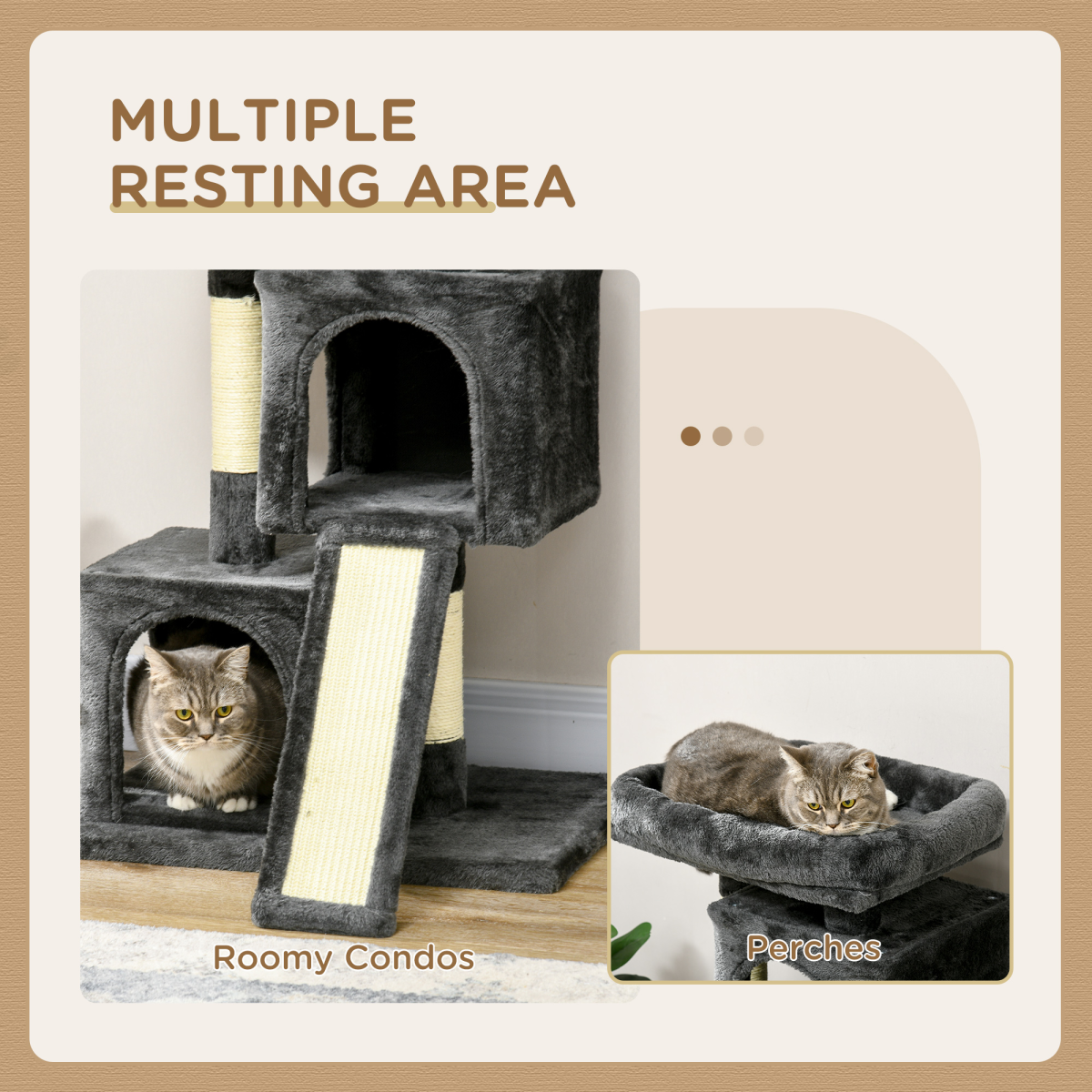 cortex-london-windsor-cat-activity-tree-black-two-houses-cushioned-perch-sisal-scratching-posts