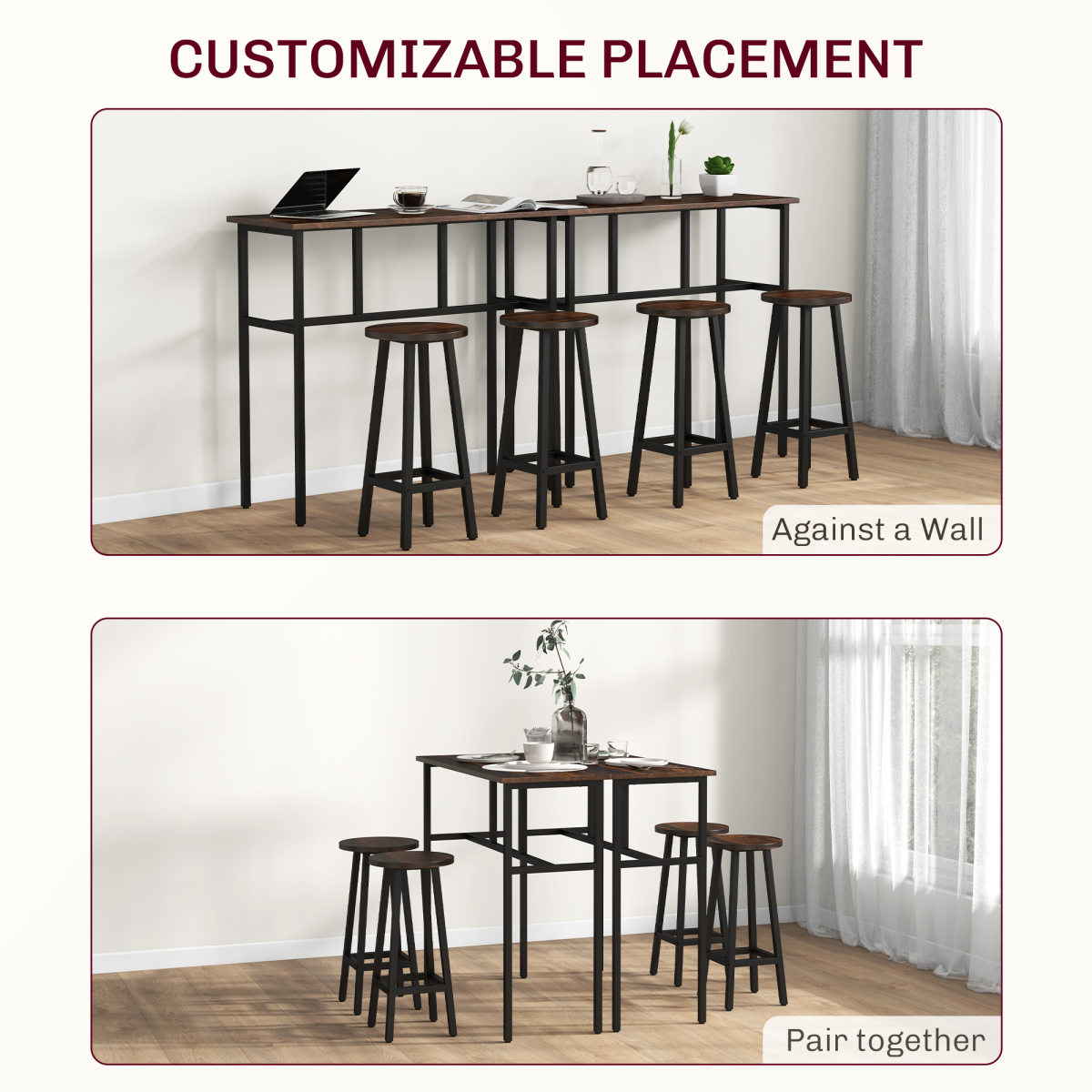 cortex-london-york-industrial-bar-table-set-two-tables-four-stools-rustic-brown
