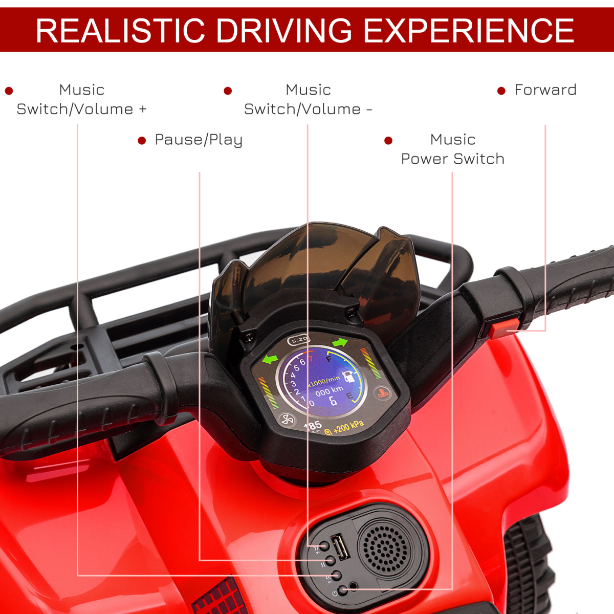 cortex-london-windsor-red-6v-kids-electric-ride-on-quad-bike-atv