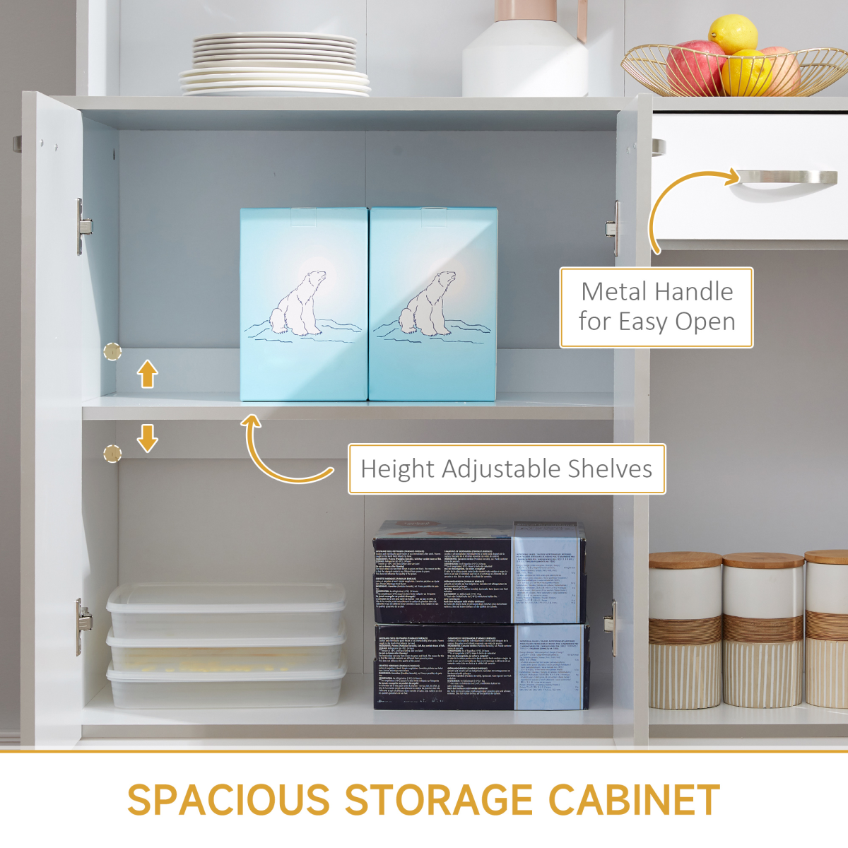 cortex-london-kensington-kitchen-storage-cabinet-with-doors-drawer-white-silver-coloured-handles