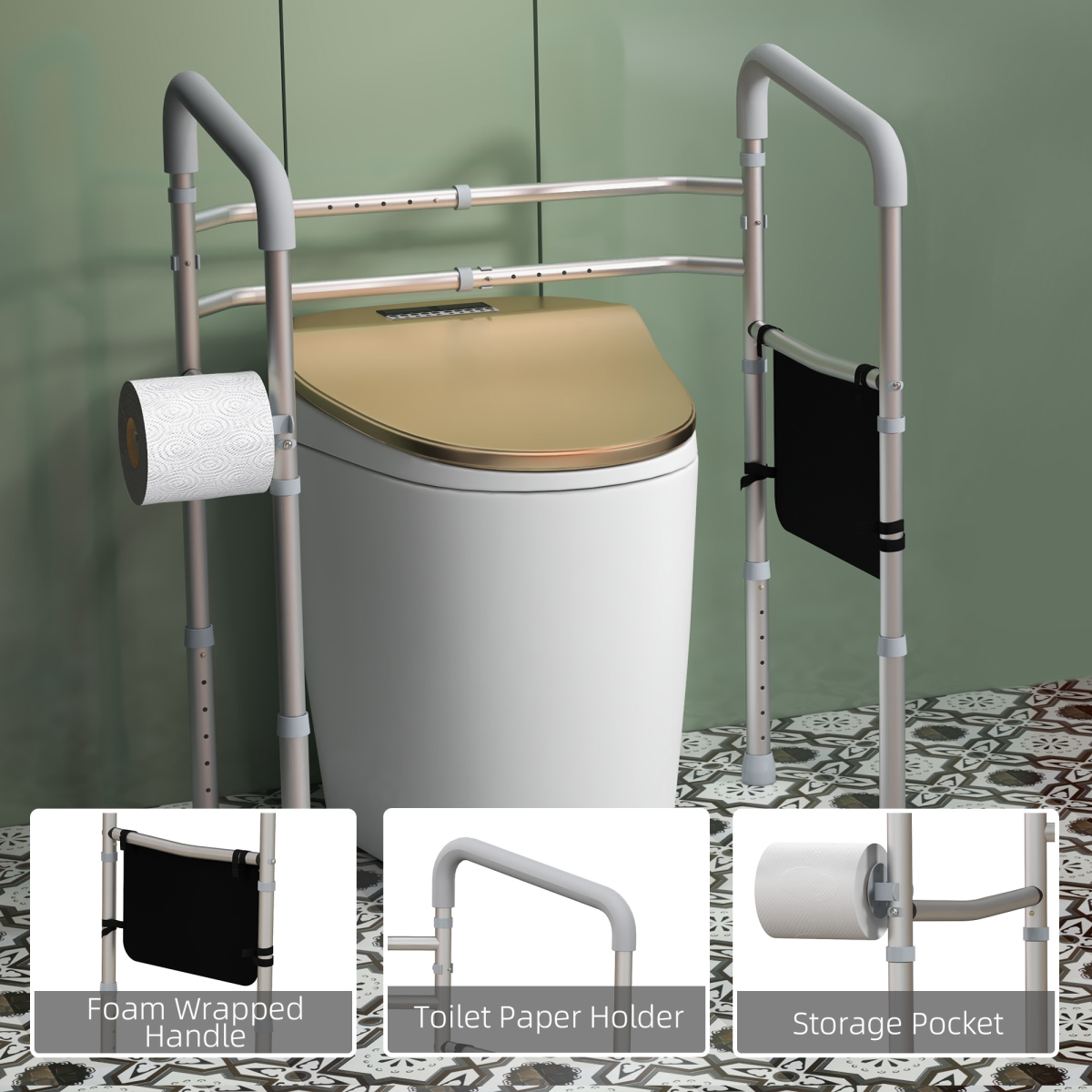 cortex-london-windsor-adjustable-toilet-safety-frame-storage-padded-arms