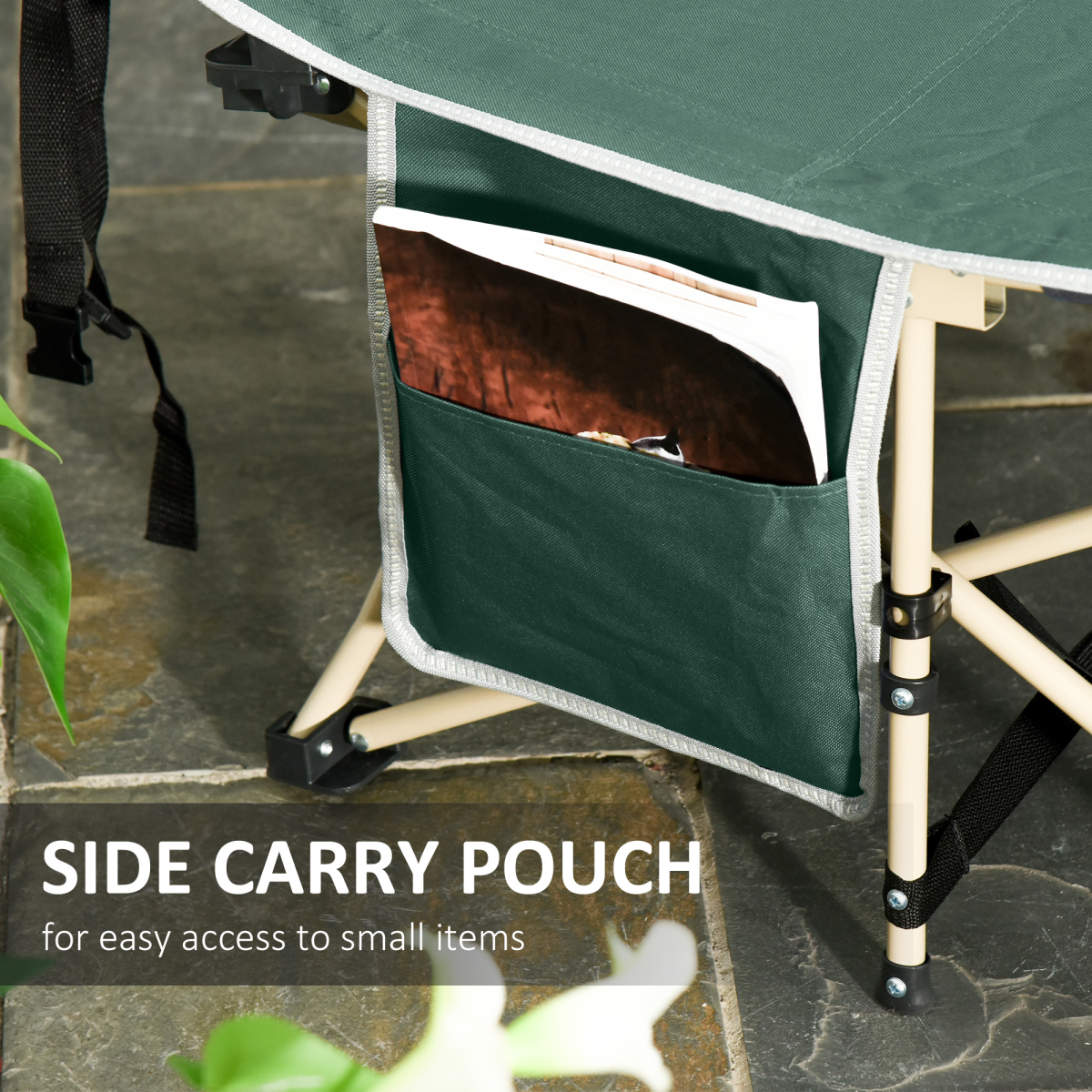 cortex-london-windsor-portable-camping-cot-green-outsunny