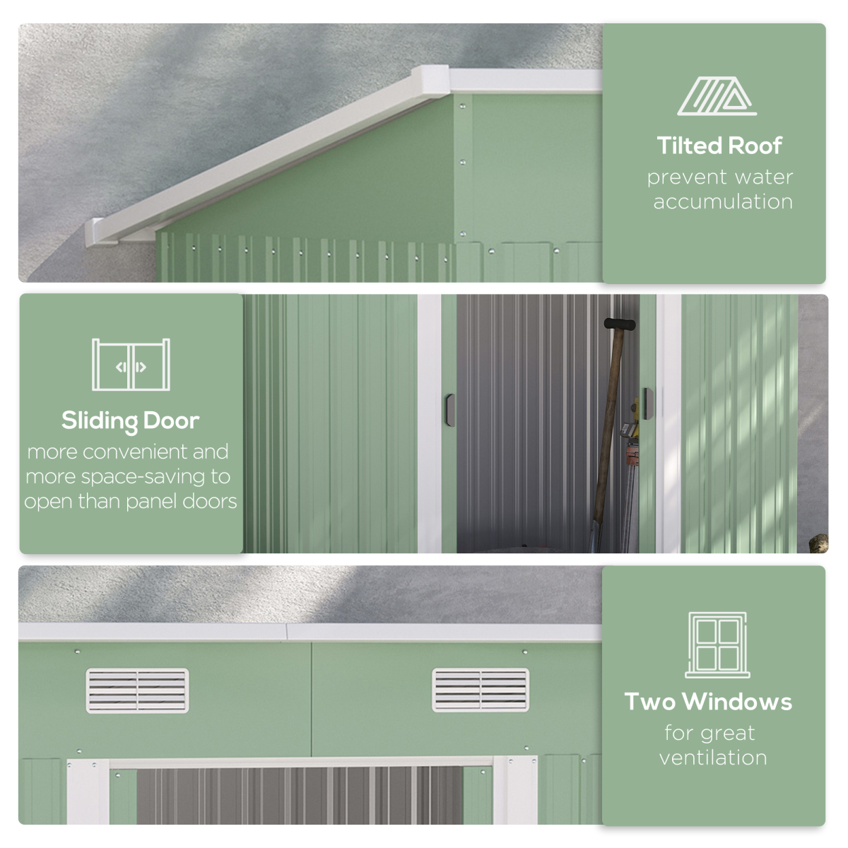 cortex-london-windsor-green-metal-garden-storage-shed