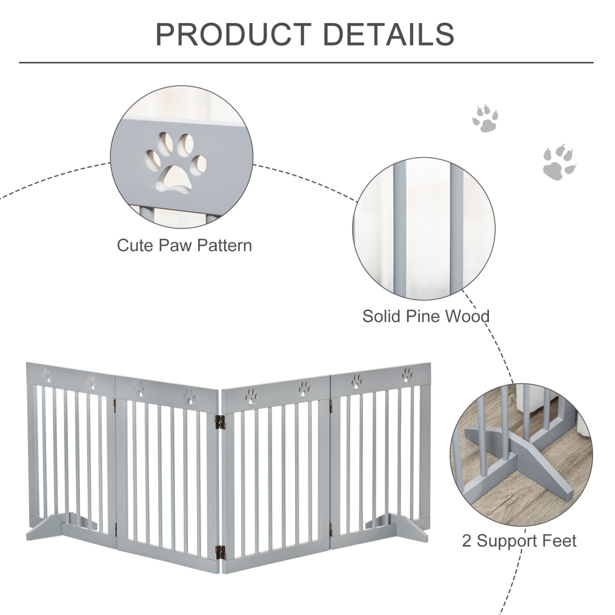 cortex-london-windsor-four-panel-folding-pine-pet-gate