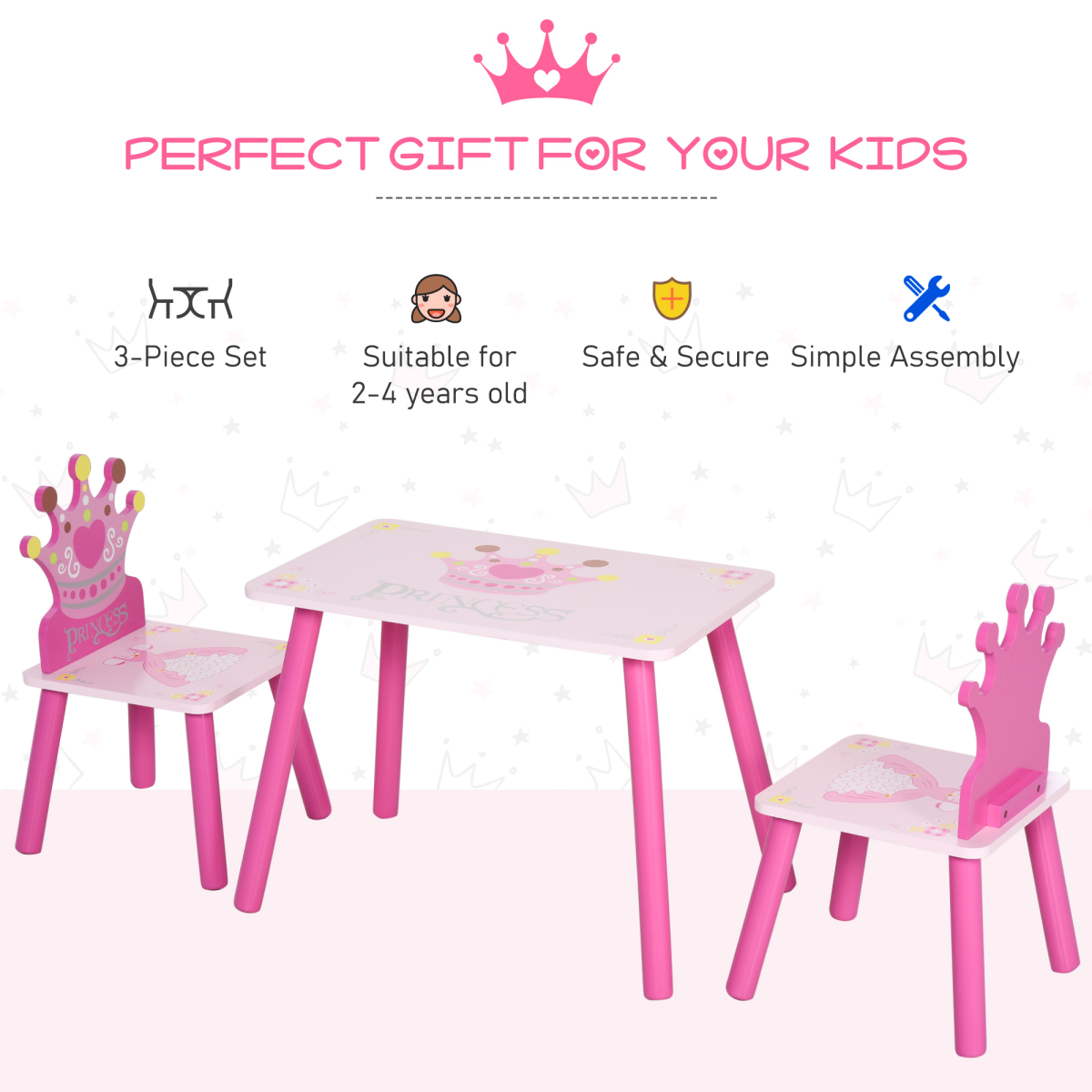cortex-london-windsor-princess-crown-three-piece-kids-table-chair-set-pink