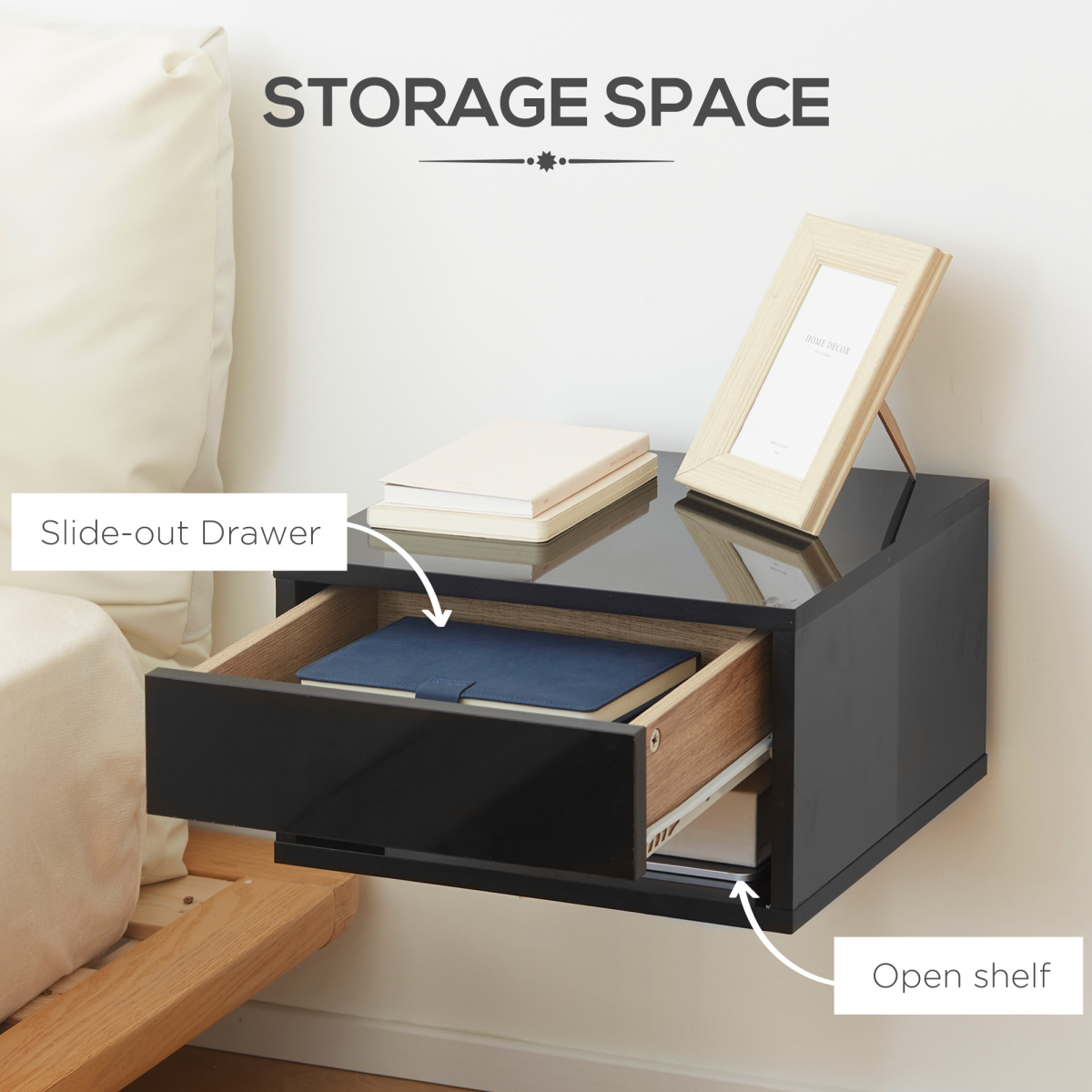 cortex-london-york-black-floating-bedside-table-set-of-2-with-drawer-and-shelf