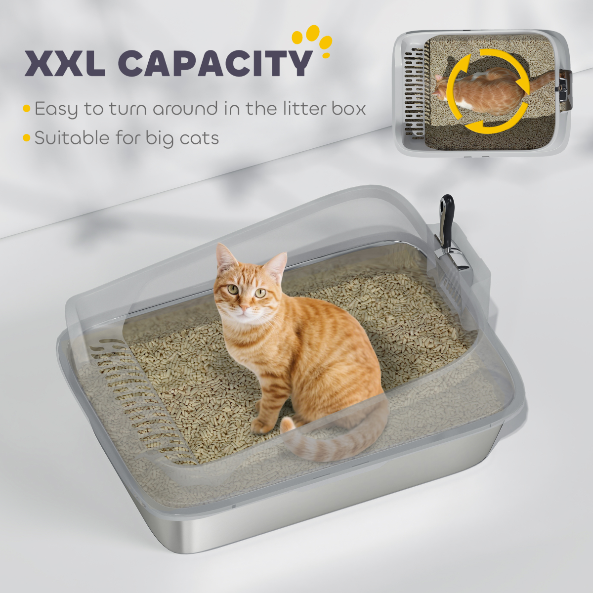 cortex-london-windsor-xxl-stainless-steel-cat-litter-box-grey