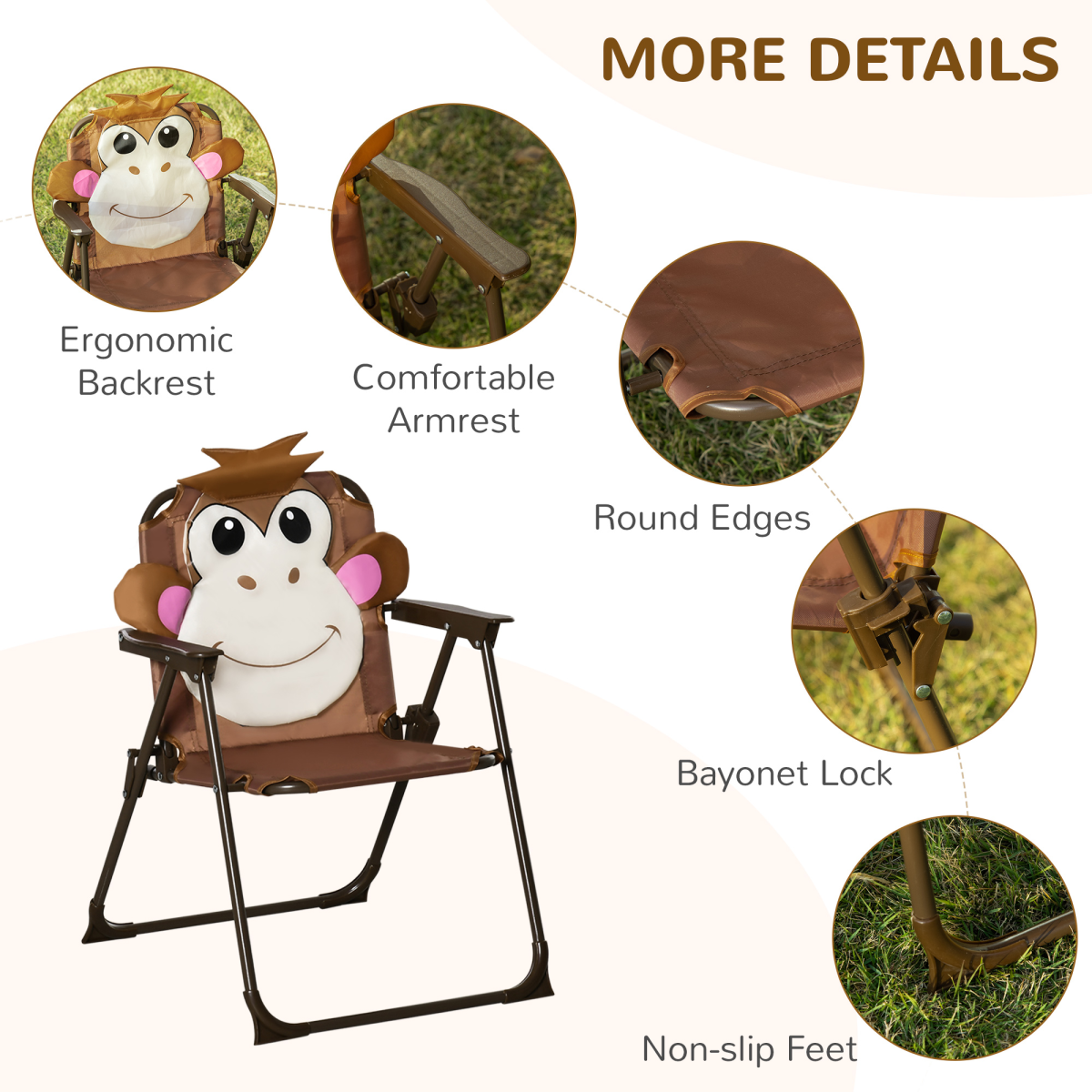 cortex-london-windsor-kids-foldable-monkey-garden-table-chair-umbrella-set