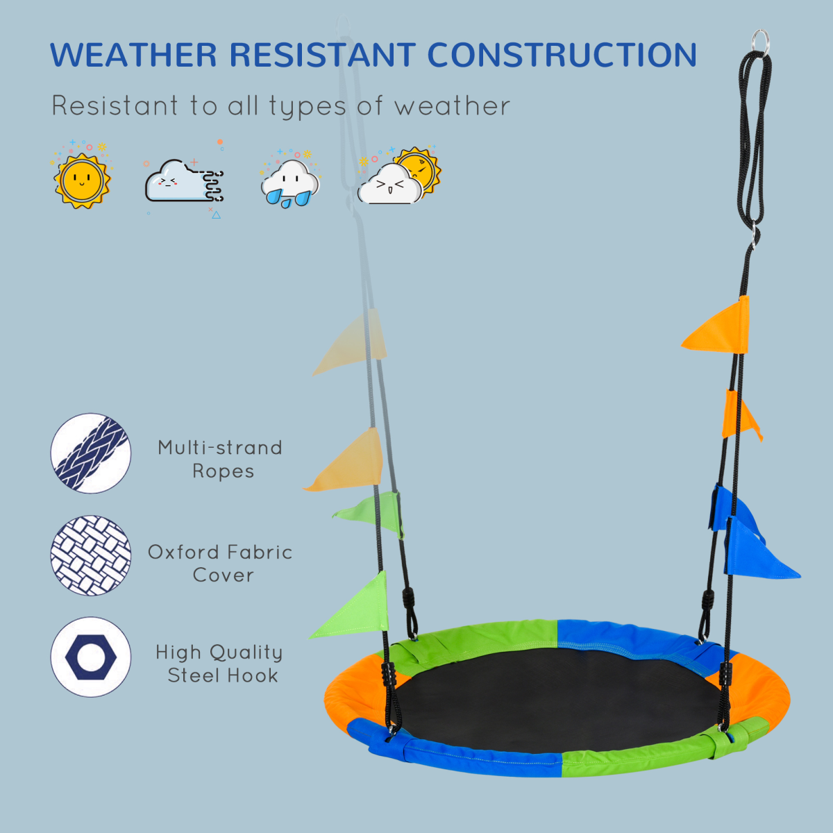 cortex-london-windsor-saucer-tree-swing-adjustable-rope-blue-green-orange