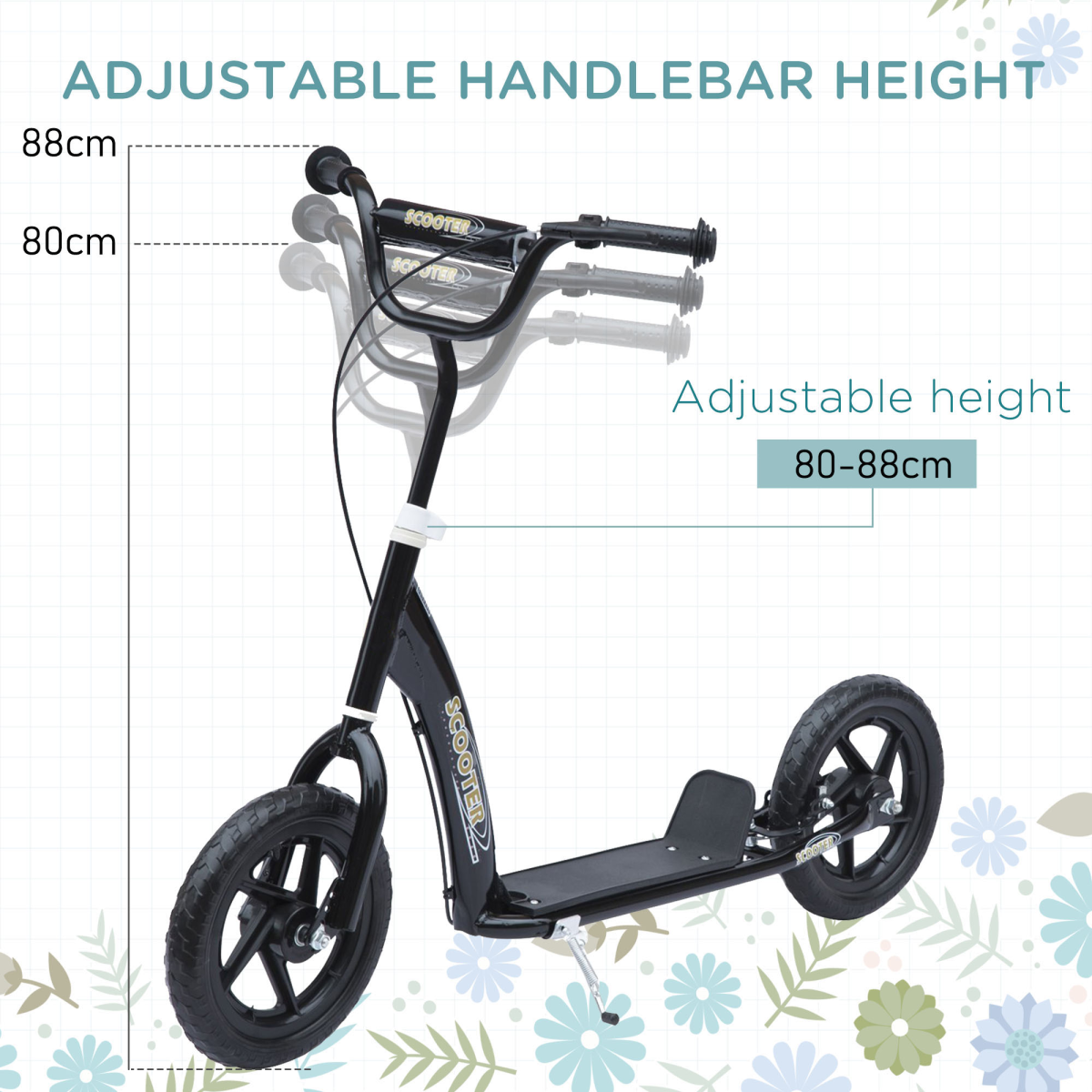 cortex-london-windsor-teen-kids-stunt-scooter-black-12-inch-eva-tyres