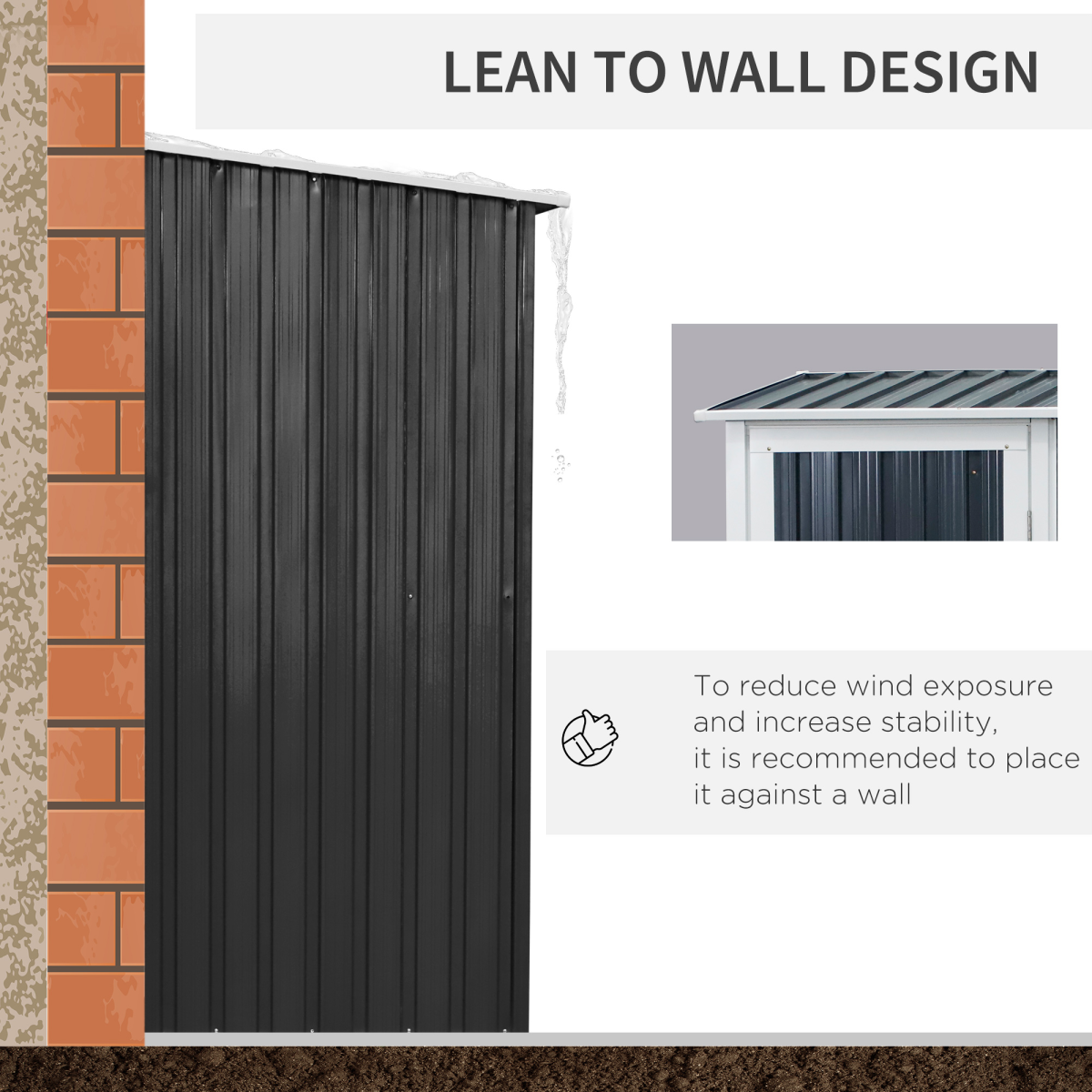 cortex-london-windsor-garden-storage-shed-grey-lockable-door-sloped-roof-142-x-84-x-189cm