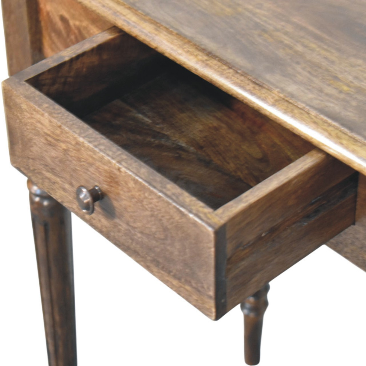 cortex-london-artisan-furniture-york-solid-mango-wood-turned-leg-desk-1-drawer-grey