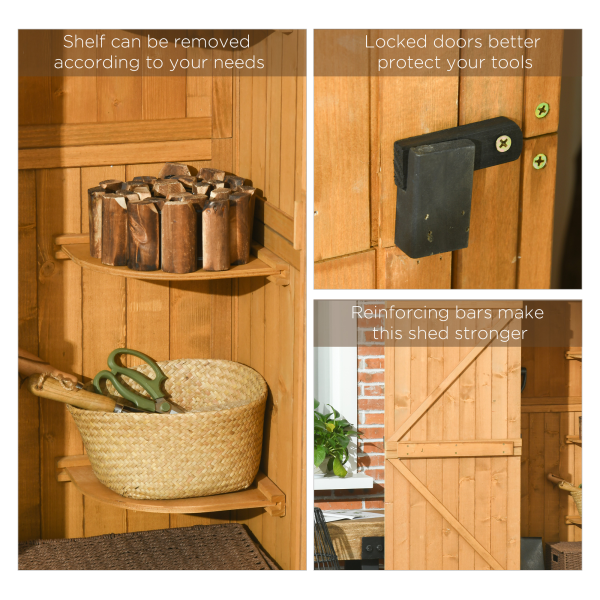 cortex-london-windsor-garden-utility-shed-three-shelves-wood-outdoor-brown