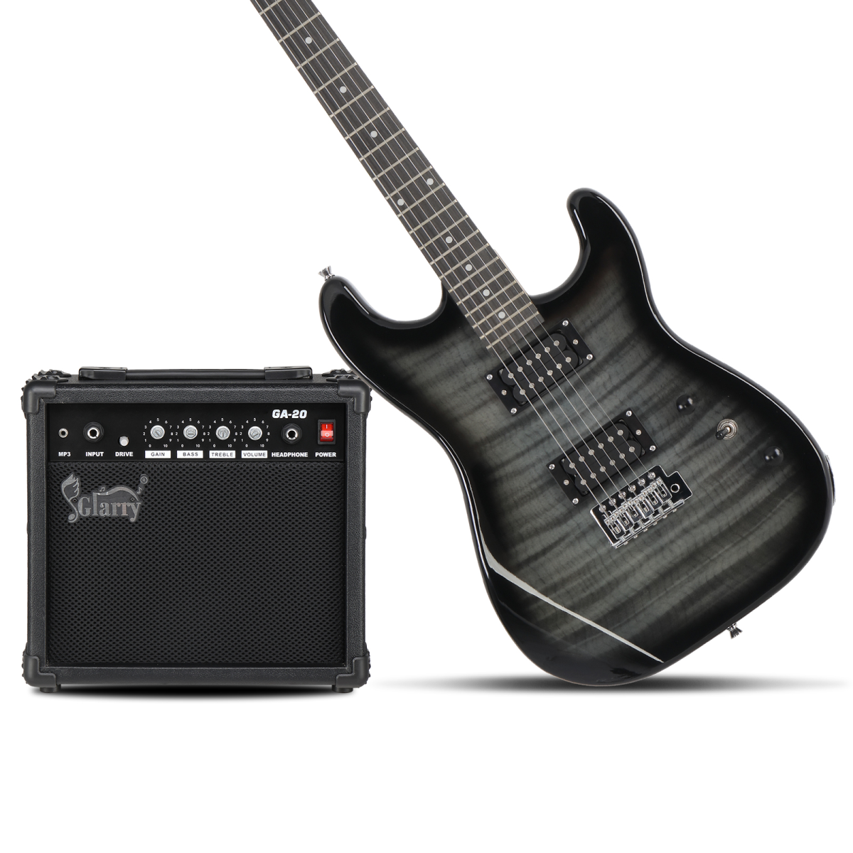 cortex-london-windsor-tiger-stripe-h-h-electric-guitar-kit-black-20w-amp