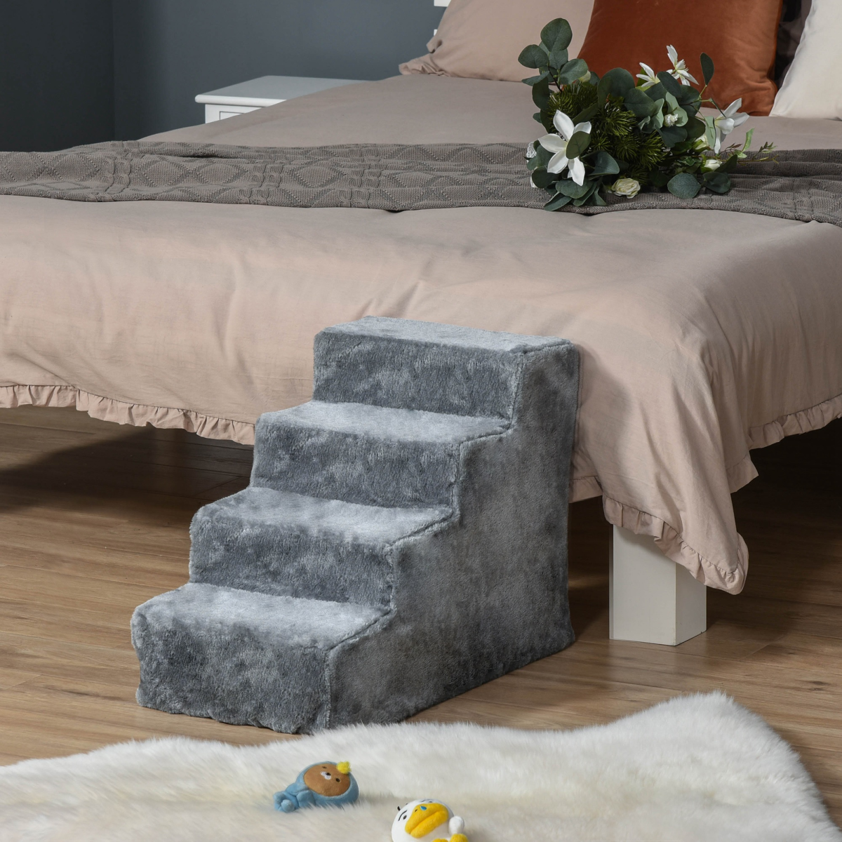 cortex-london-york-four-step-pet-stairs-light-grey