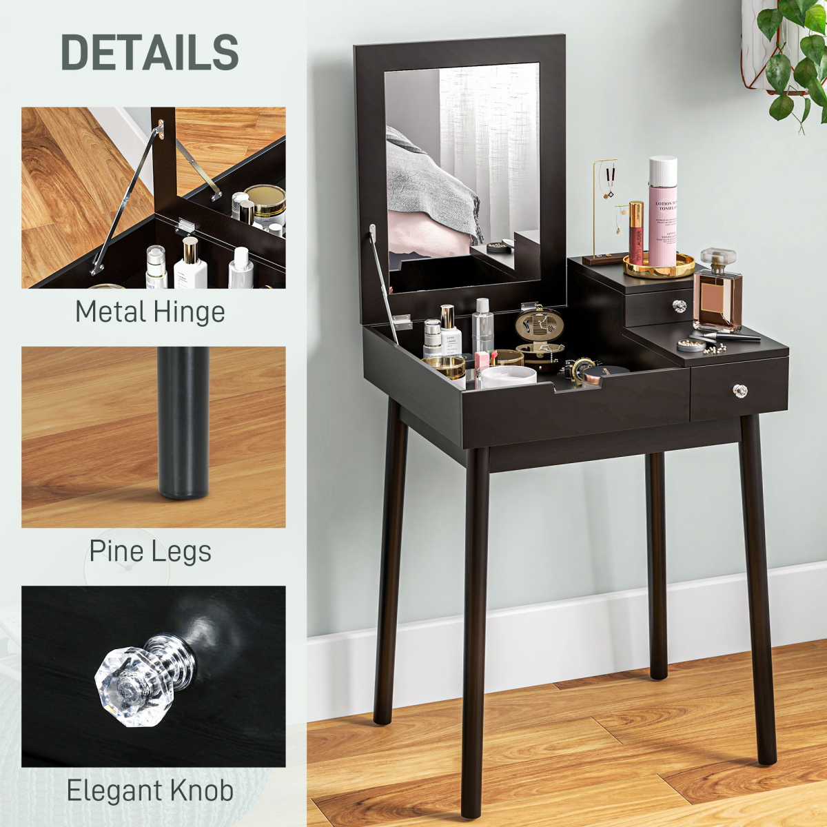 cortex-london-kensington-black-dressing-table-flip-up-mirror-two-drawers