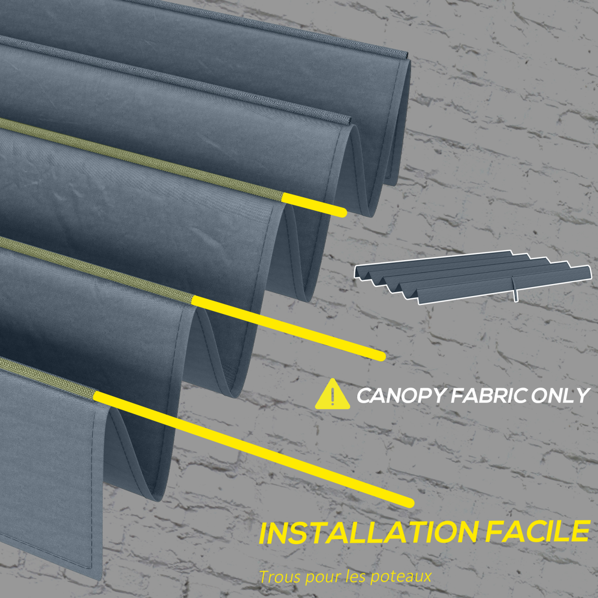cortex-london-windsor-outsunny-pergola-replacement-sun-shade-cover-dark-grey-polyester