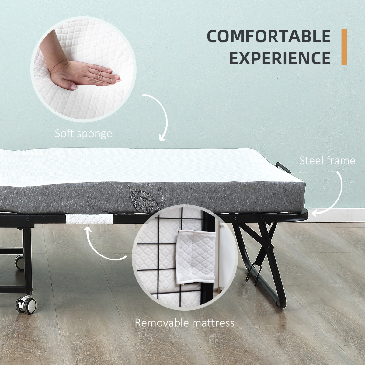 cortex-london-windsor-folding-guest-bed-10cm-mattress-metal-frame