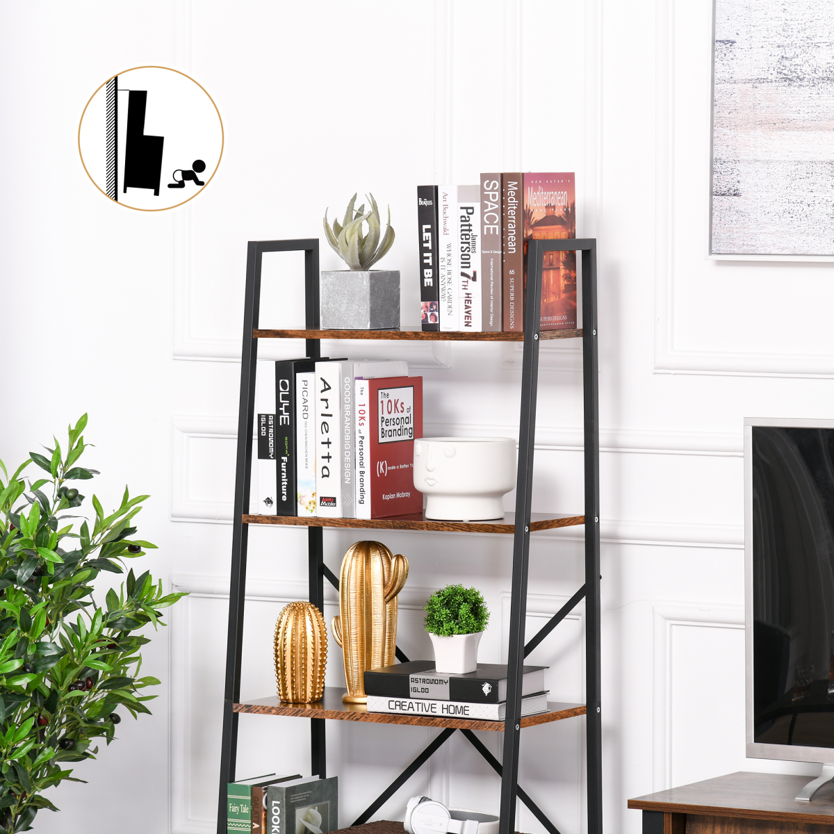 cortex-london-windsor-four-tier-ladder-shelf-steel-frame-storage