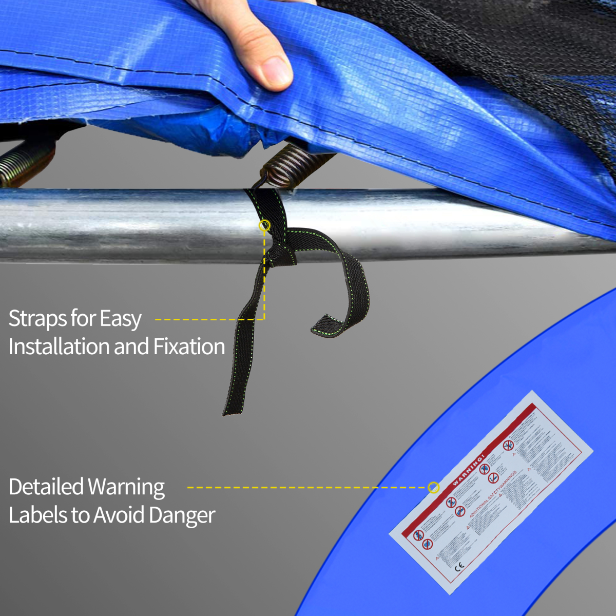 cortex-london-york-12ft-trampoline-safety-pad-blue