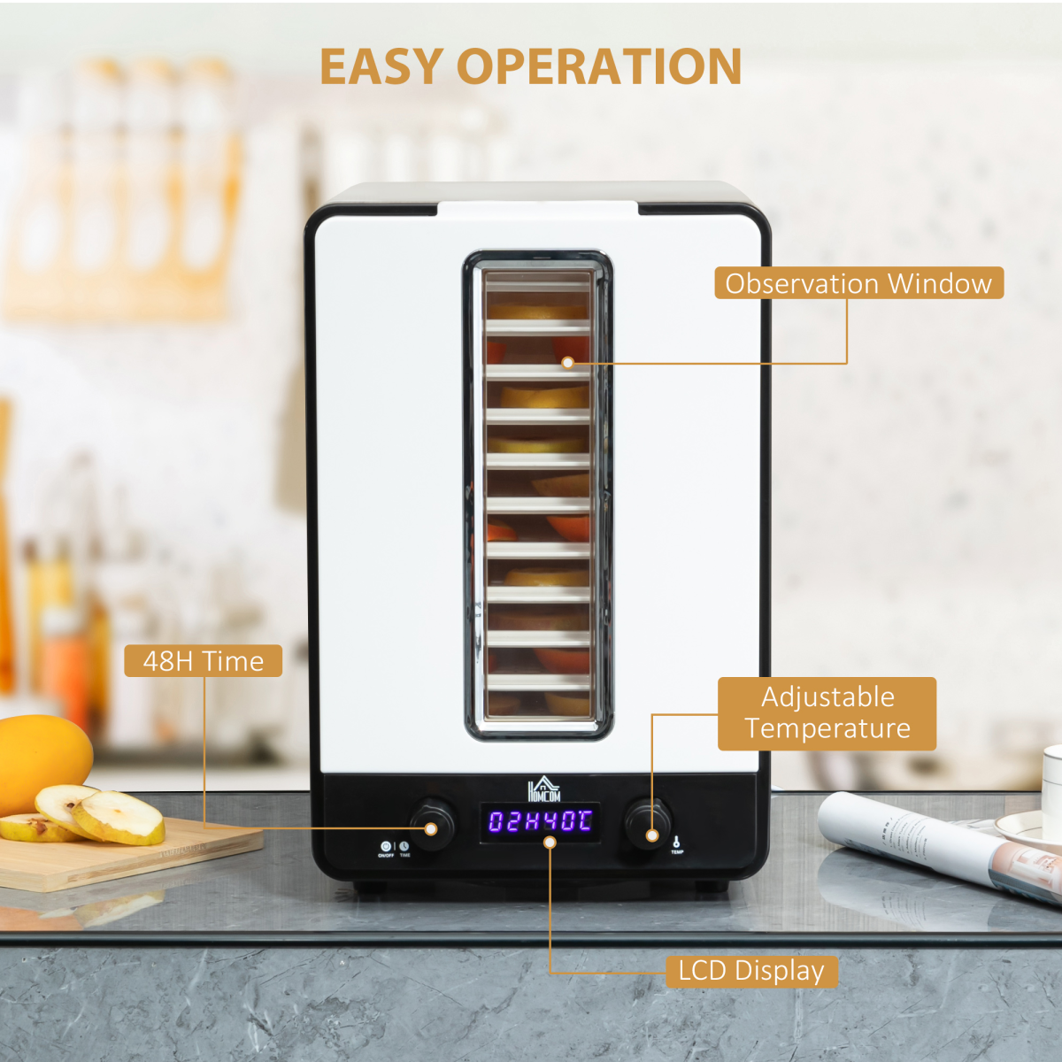 cortex-london-windsor-11-tier-food-dehydrator-550w-white