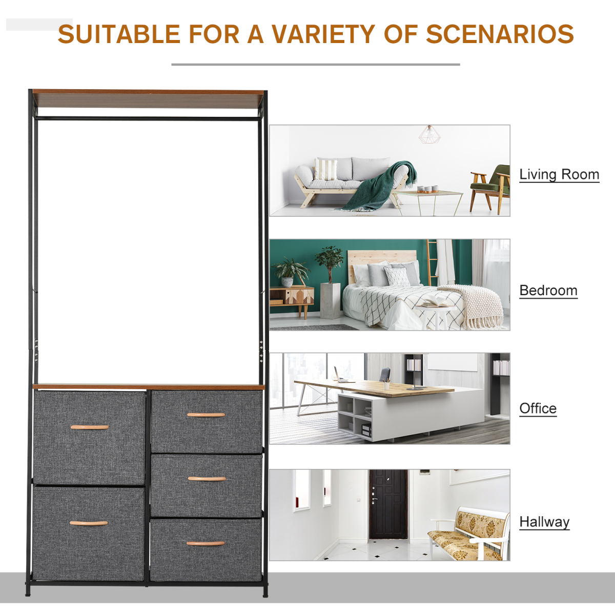 cortex-london-windsor-175x83cm-freestanding-steel-clothes-hanger-storage-unit